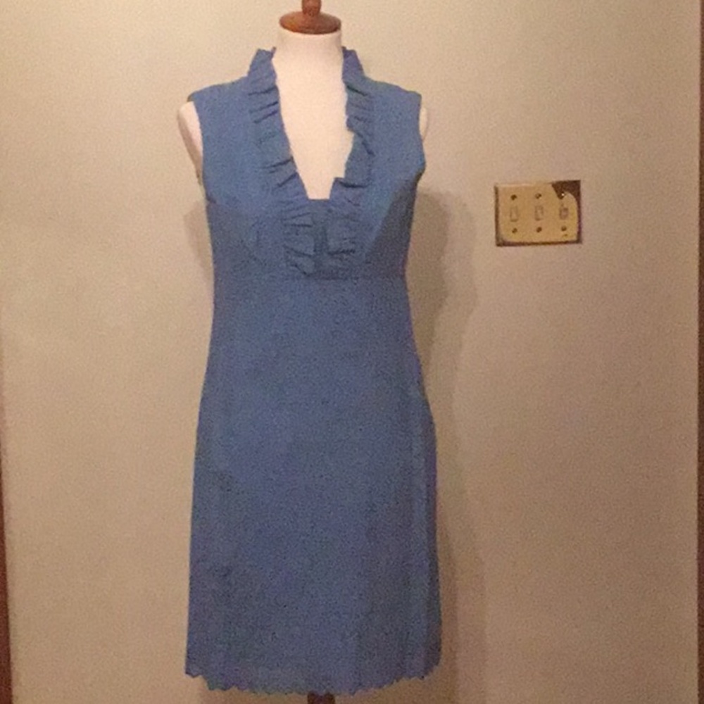 Lilly Pulitzer Adeline Blue Eyelet Dress